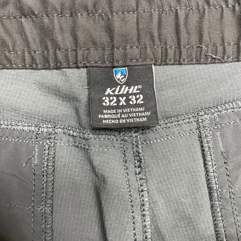 KUHL Renegade Pants Mens 32x32 Gray Outdoor Hiking Ripstop Cargo Pockets - Picture 6 of 10